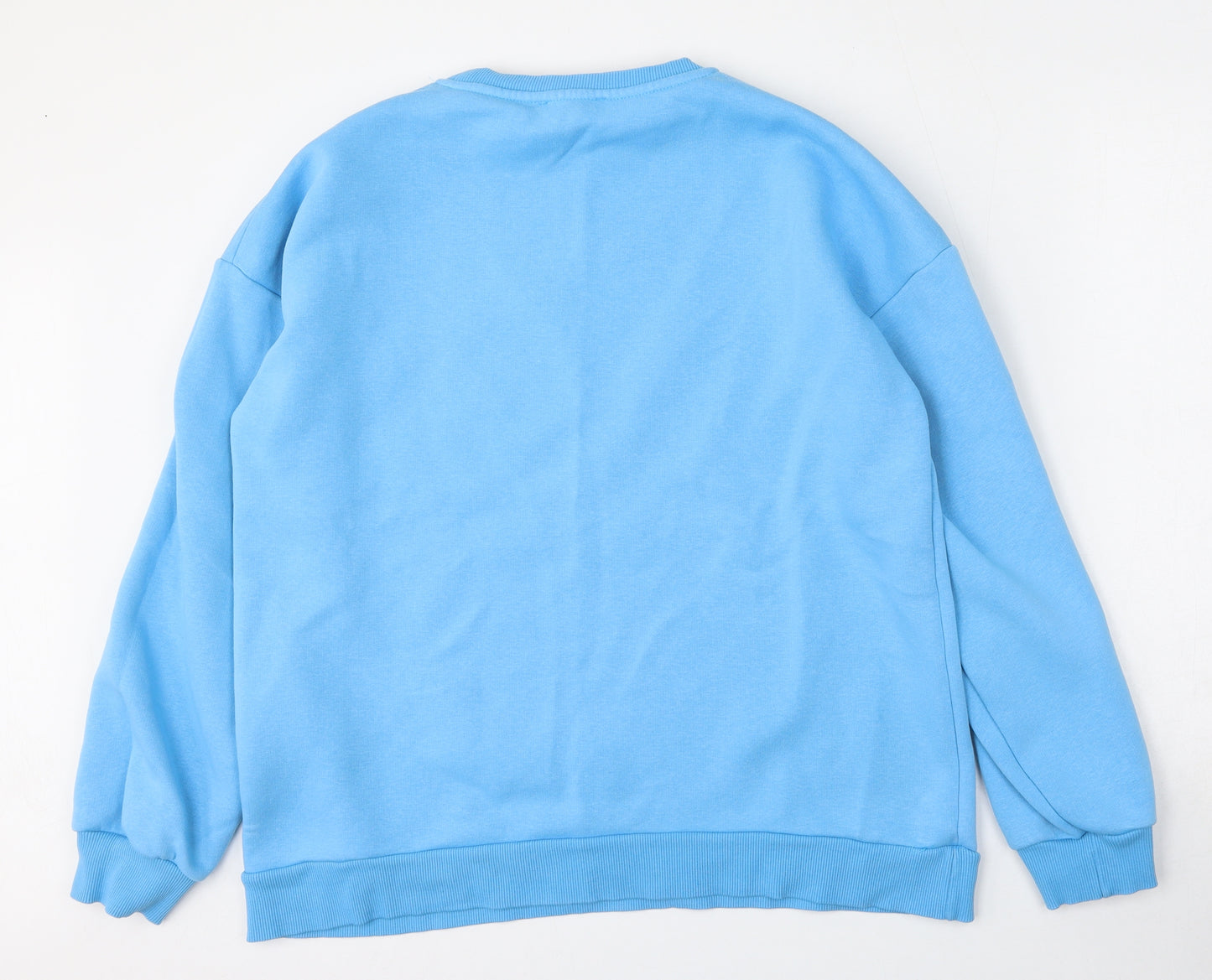 Nakd Womens Blue  Cotton Pullover Sweatshirt Size L