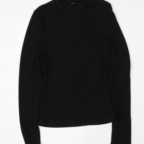 SheIn Womens Black Round Neck  Polyester Pullover Jumper Size L