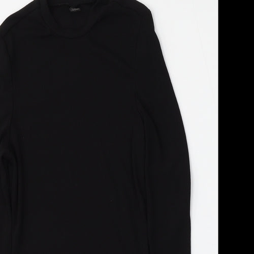 SheIn Womens Black Round Neck  Polyester Pullover Jumper Size L