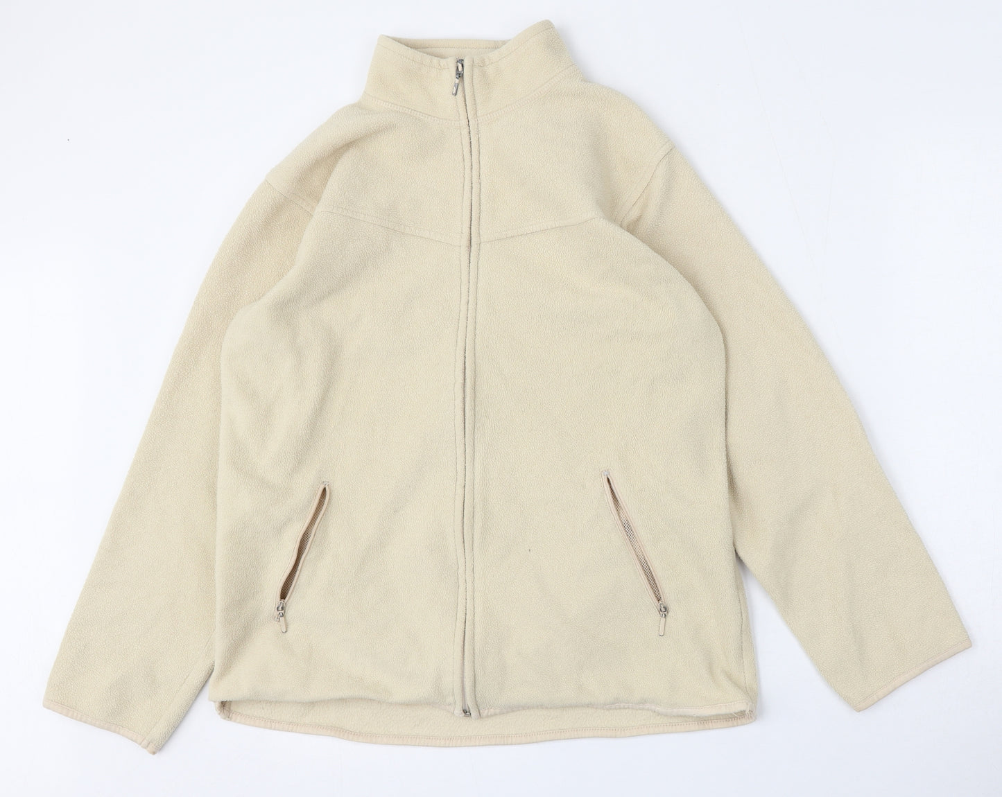 EWM Womens Beige   Jacket  Size S  Zip