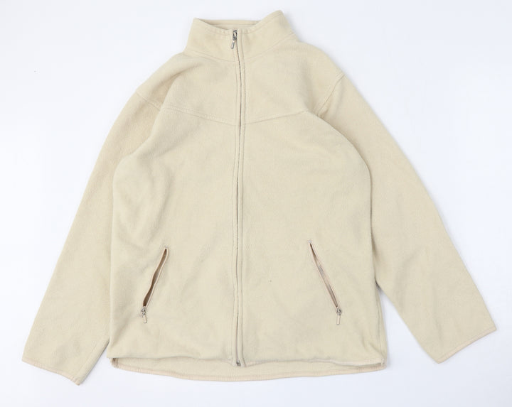 EWM Womens Beige   Jacket  Size S  Zip