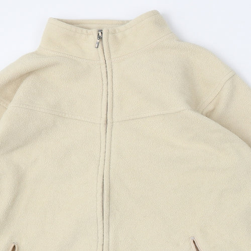 EWM Womens Beige   Jacket  Size S  Zip