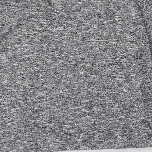 F&F Womens Grey Round Neck  Polyester Pullover Jumper Size 16