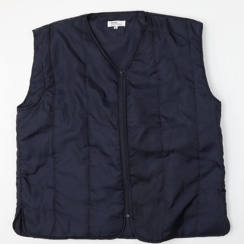 Arco Essentials Mens Blue   Gilet Jacket Size L  Zip