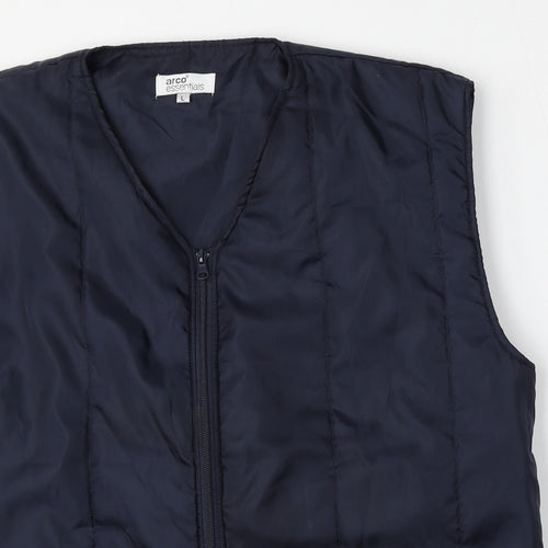 Arco Essentials Mens Blue   Gilet Jacket Size L  Zip