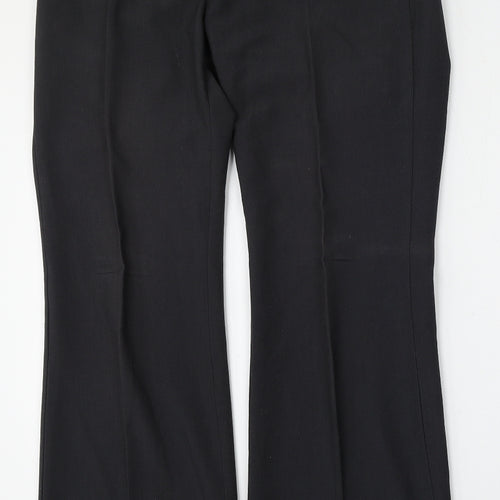 Marks and Spencer Womens Grey  Polyester Trousers  Size 12 L31 in Regular