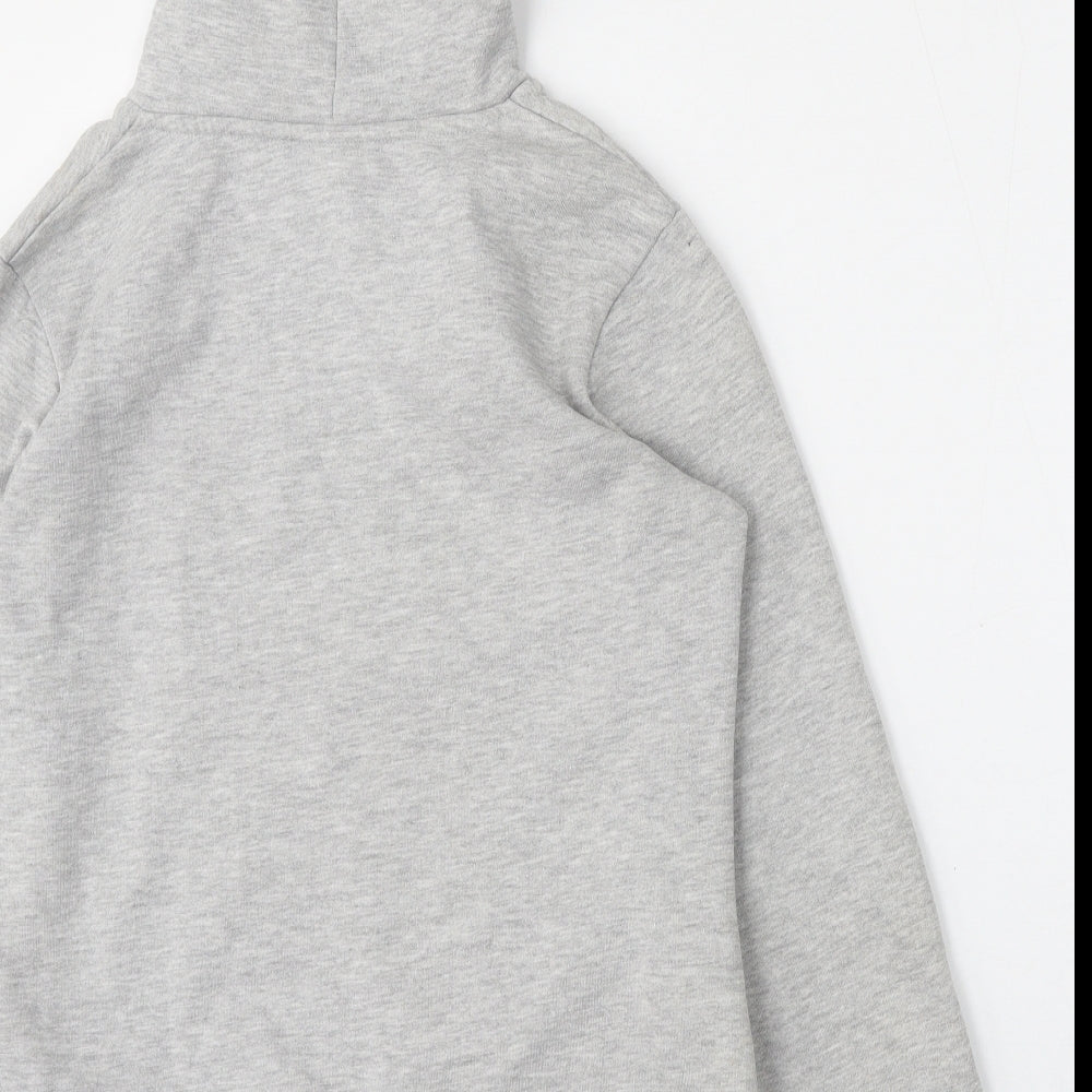 LA Gear Womens Grey  Polyester Pullover Hoodie Size 10  Tie