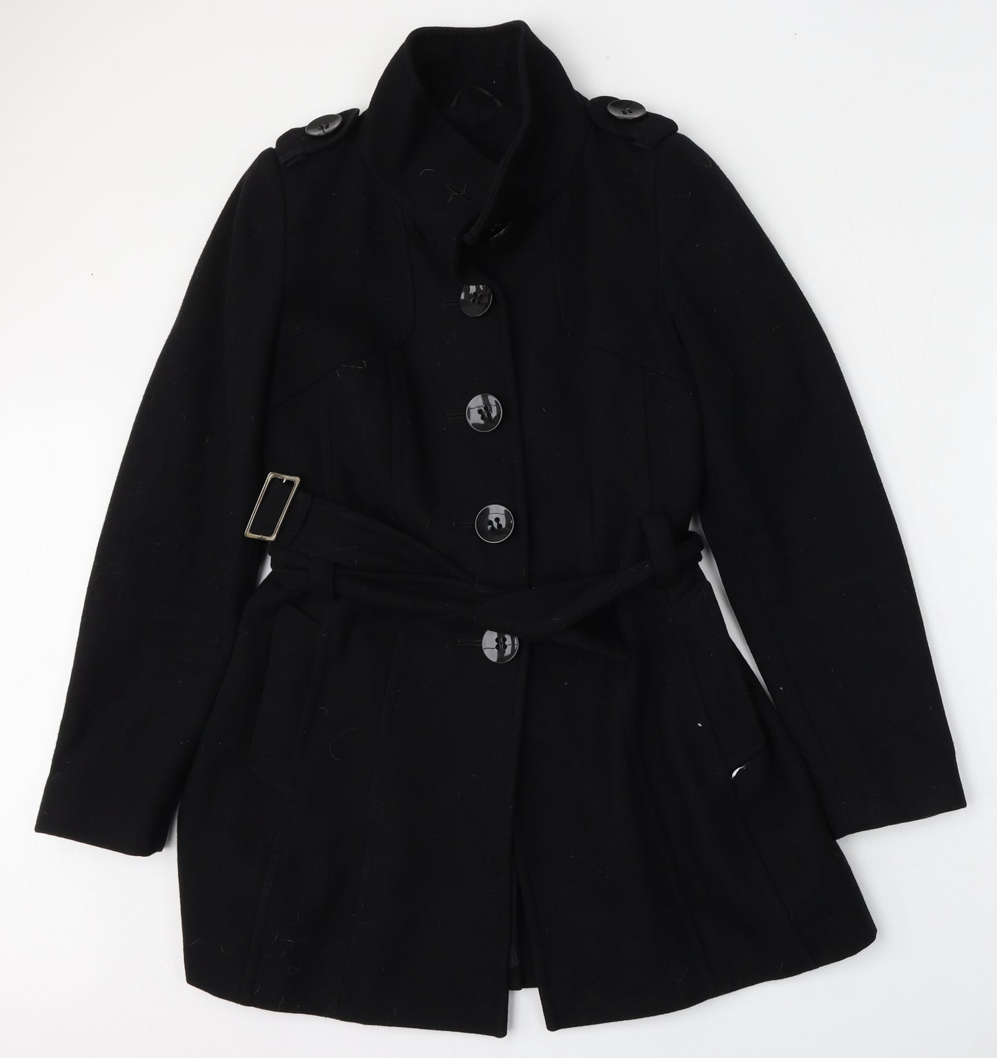 Dorothy Perkins Womens Black   Jacket  Size 10  Button