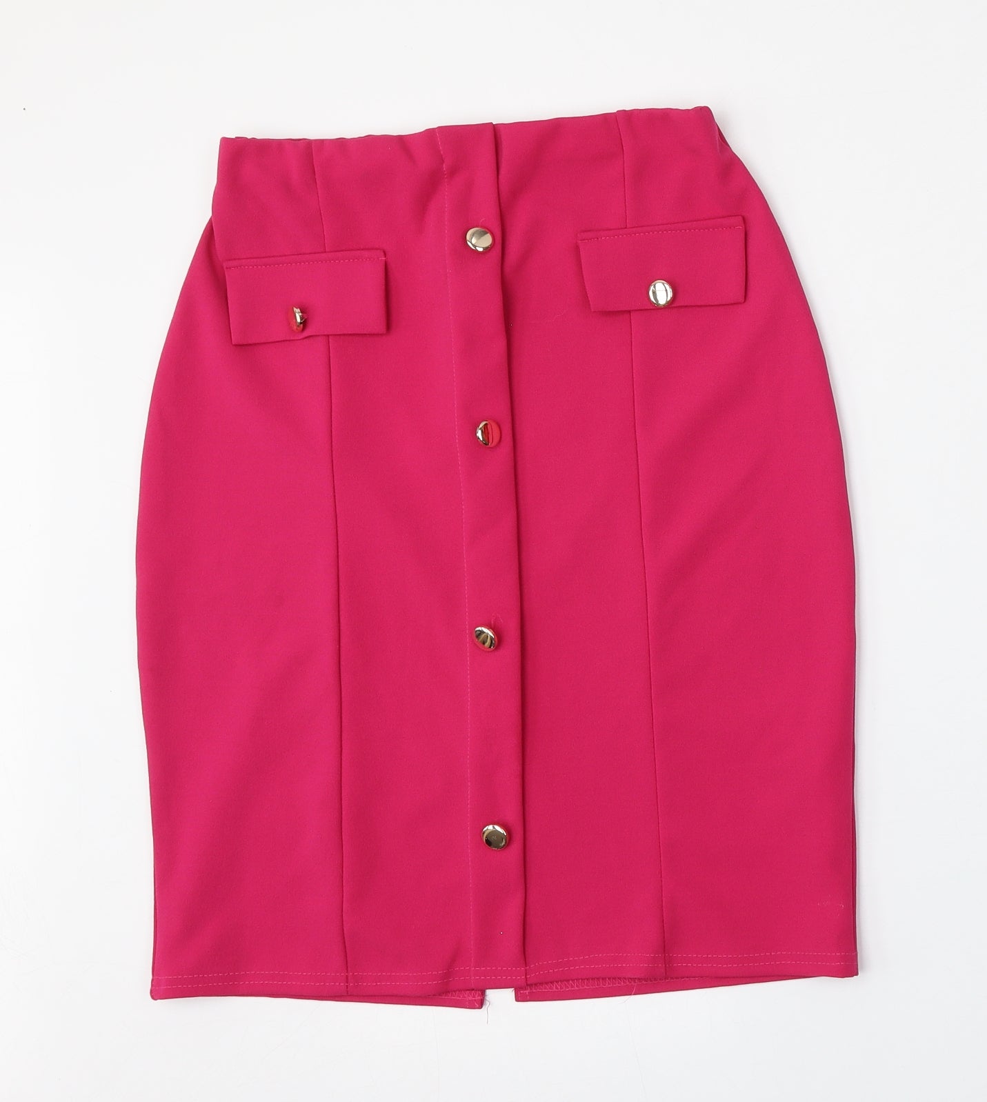 Parisian Womens Pink  Polyester Straight & Pencil Skirt Size 12