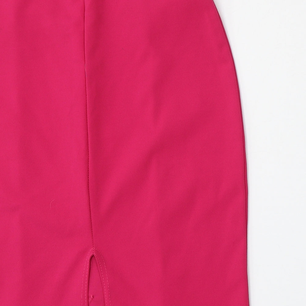 Parisian Womens Pink  Polyester Straight & Pencil Skirt Size 12