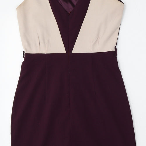Apricot Womens Purple  Polyester Bodycon  Size XS  V-Neck
