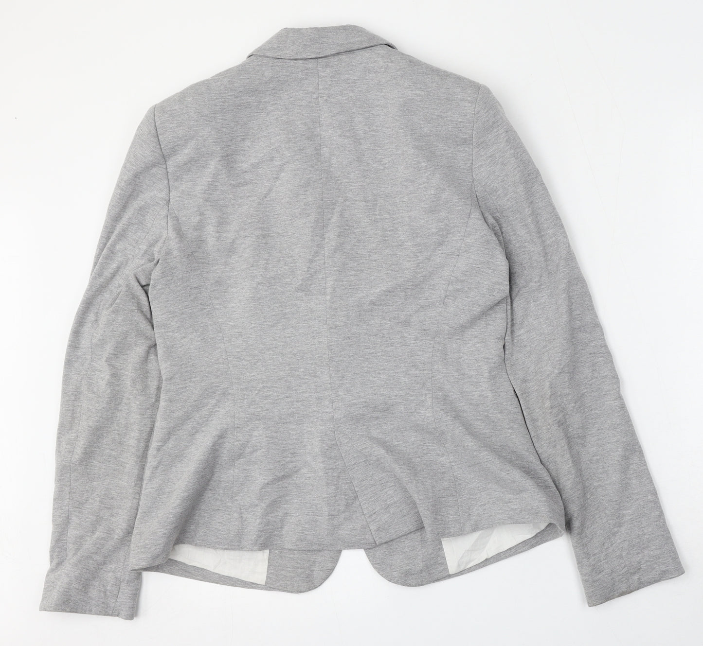 New Look Womens Grey  Cotton Jacket Blazer Size L
