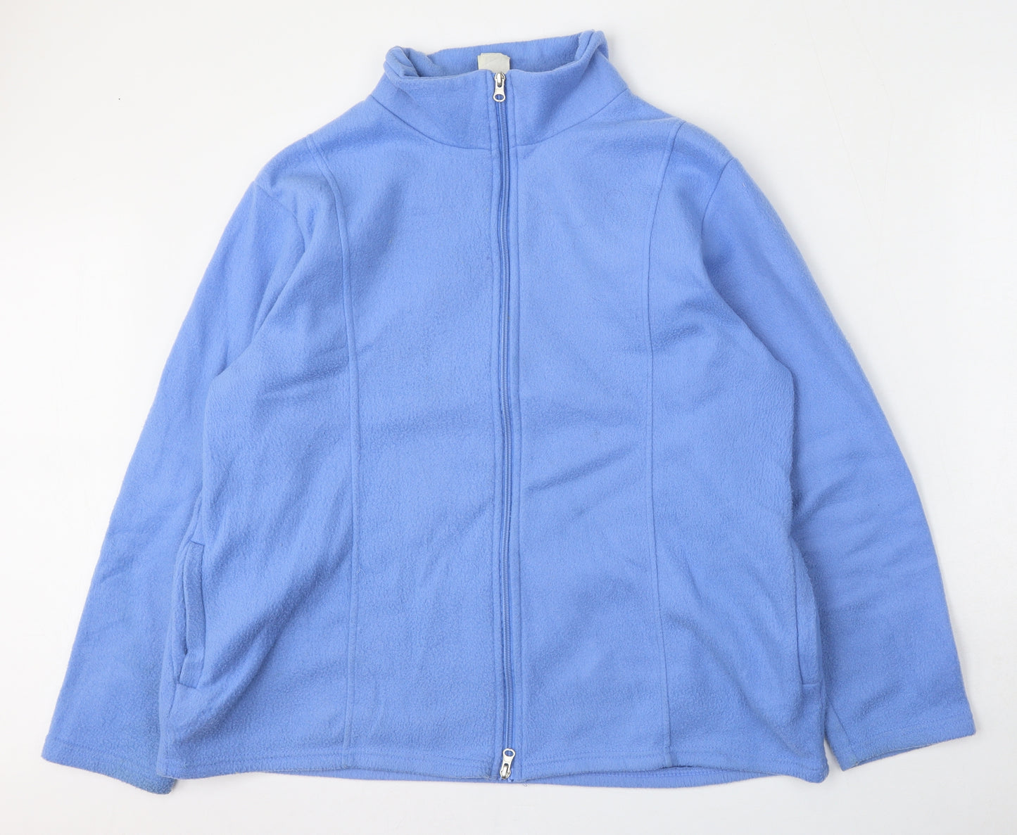 Anne De Lancay Womens Blue   Jacket  Size L  Zip