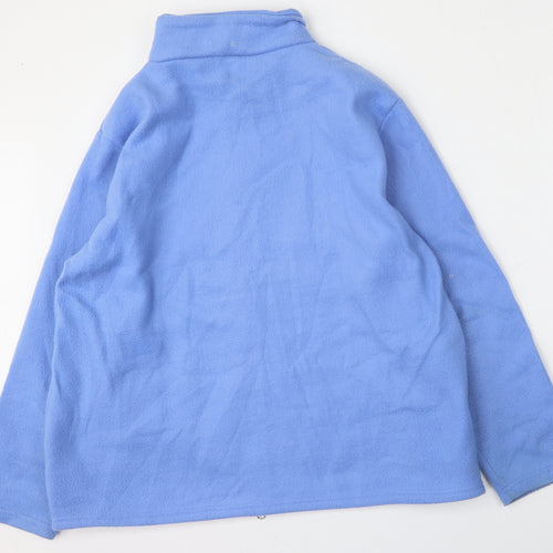 Anne De Lancay Womens Blue   Jacket  Size L  Zip