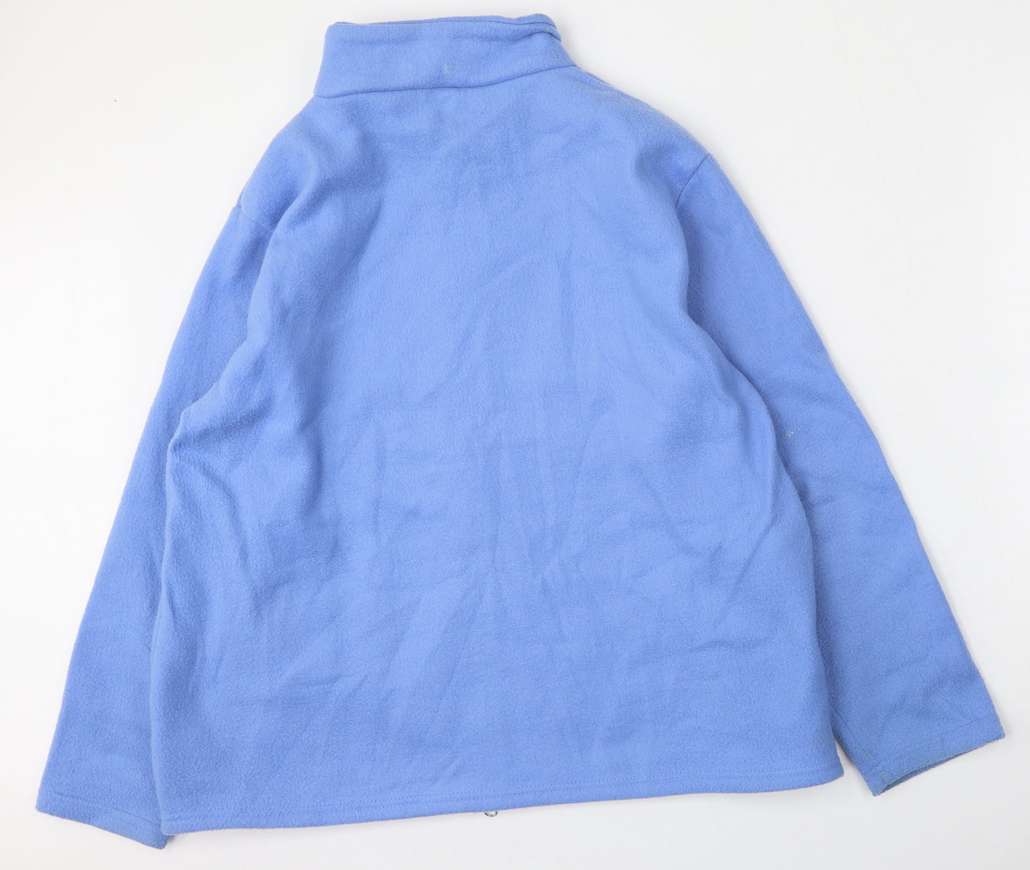 Anne De Lancay Womens Blue   Jacket  Size L  Zip
