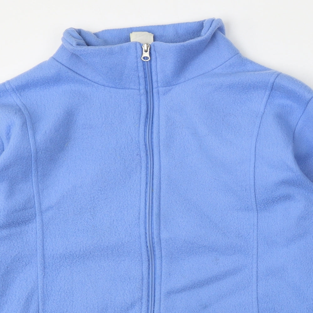 Anne De Lancay Womens Blue   Jacket  Size L  Zip