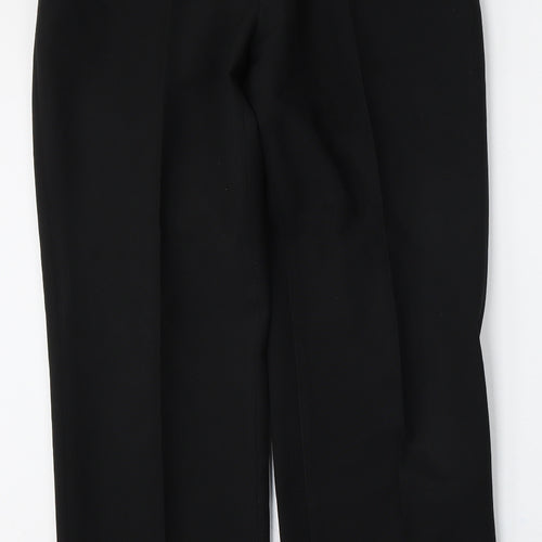 George Womens Black  Polyester Trousers  Size 34 L29 in Regular Button