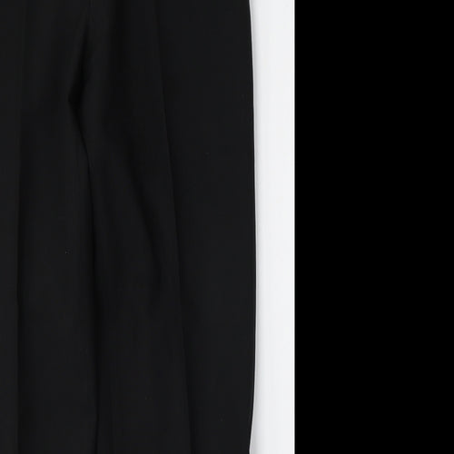 George Womens Black  Polyester Trousers  Size 34 L29 in Regular Button
