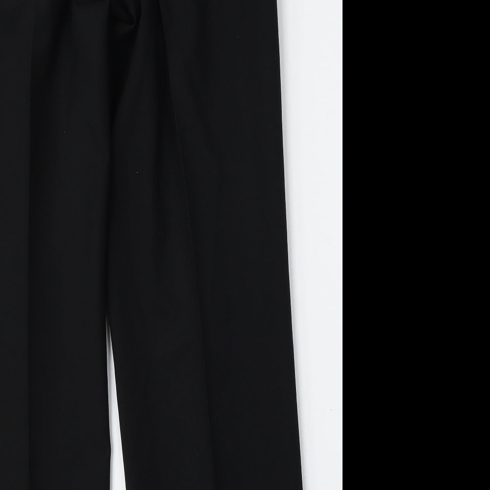 George Womens Black  Polyester Trousers  Size 34 L29 in Regular Button