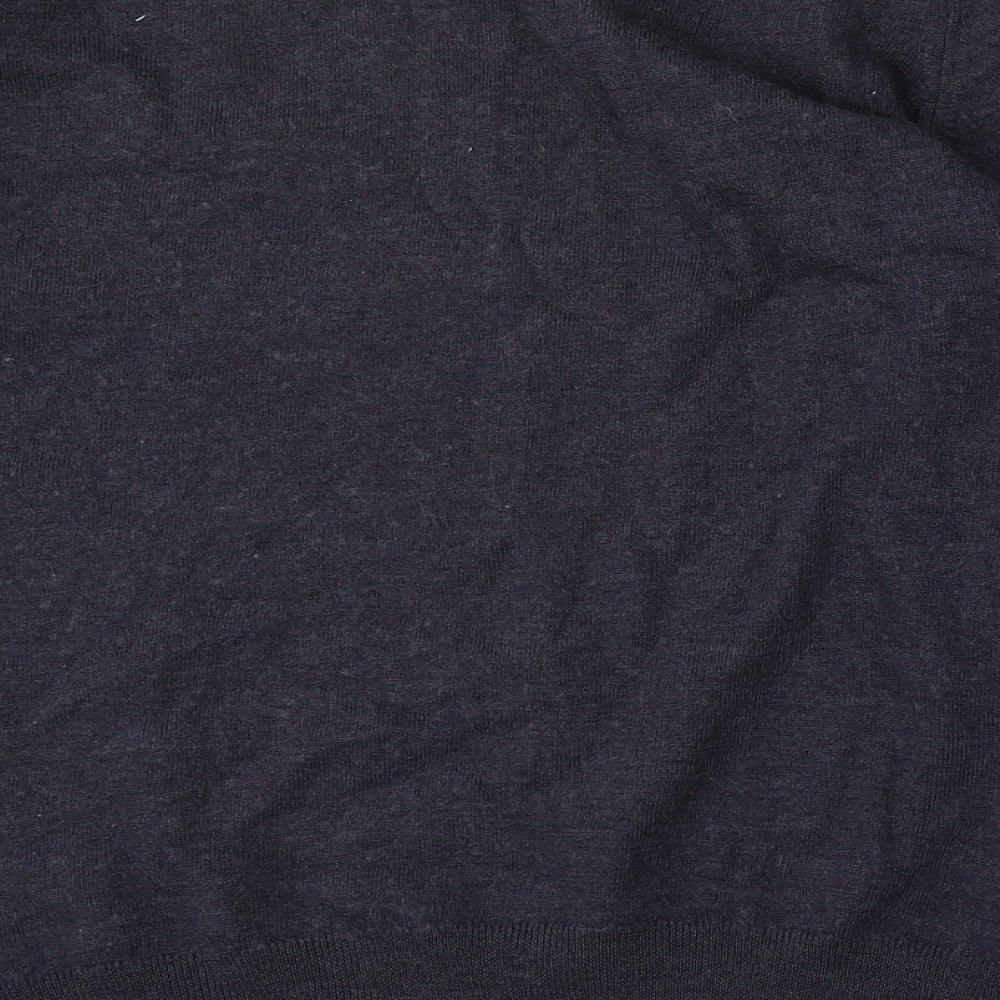 Preworn Mens Blue Round Neck  Polyester Pullover Jumper Size L