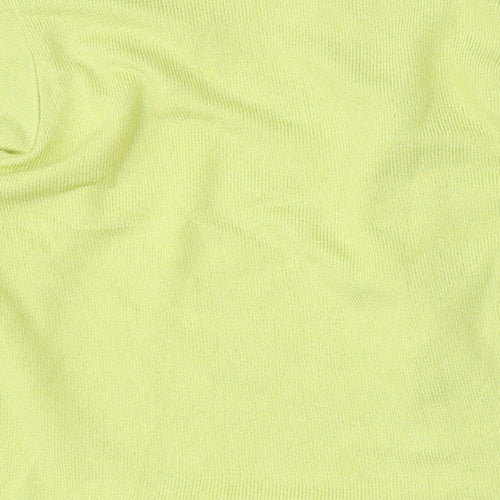 Keeno Womens Green Round Neck  Nylon Cardigan Jumper Size M