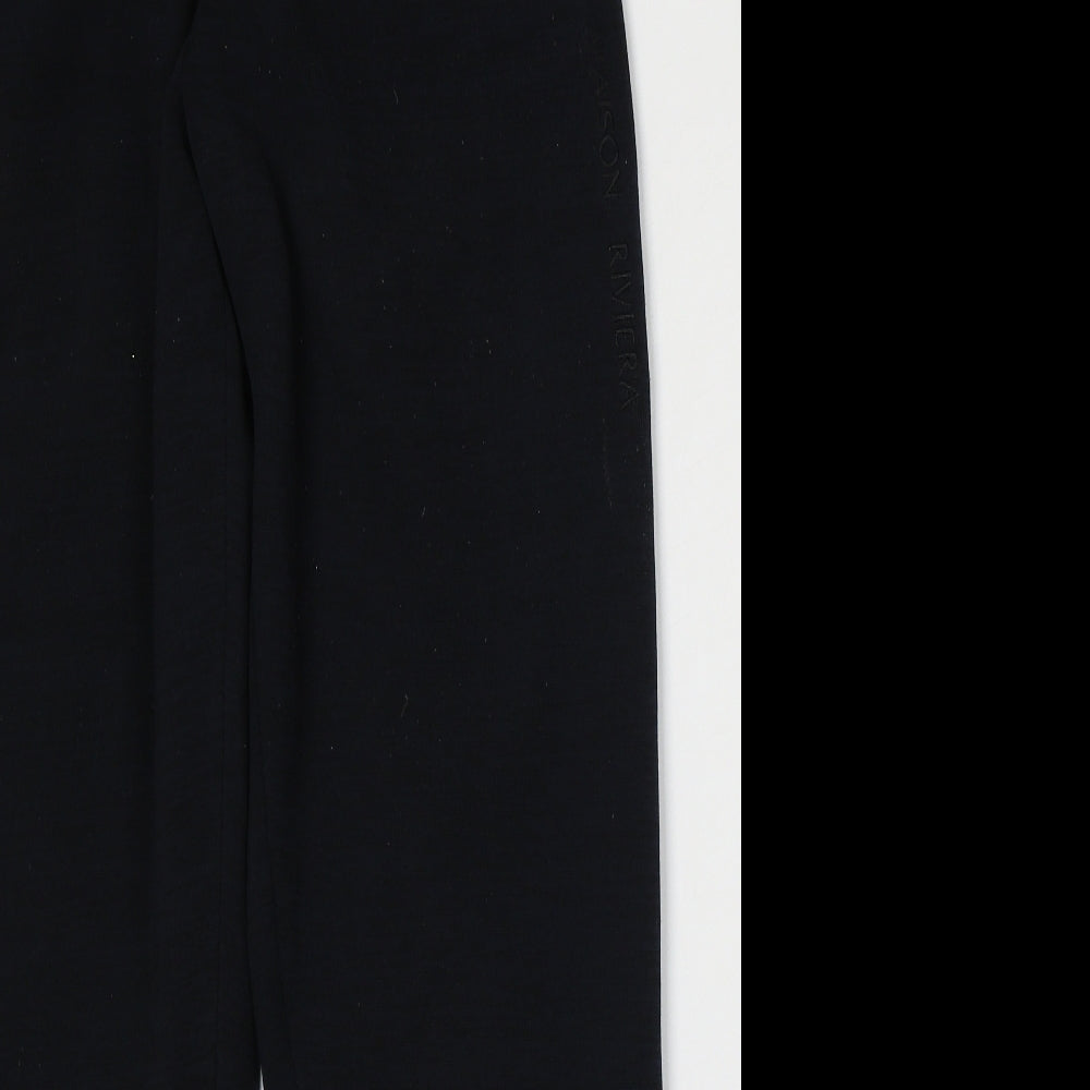 River Island Mens Blue  Polyester Jogger Trousers Size L L30 in Regular Tie