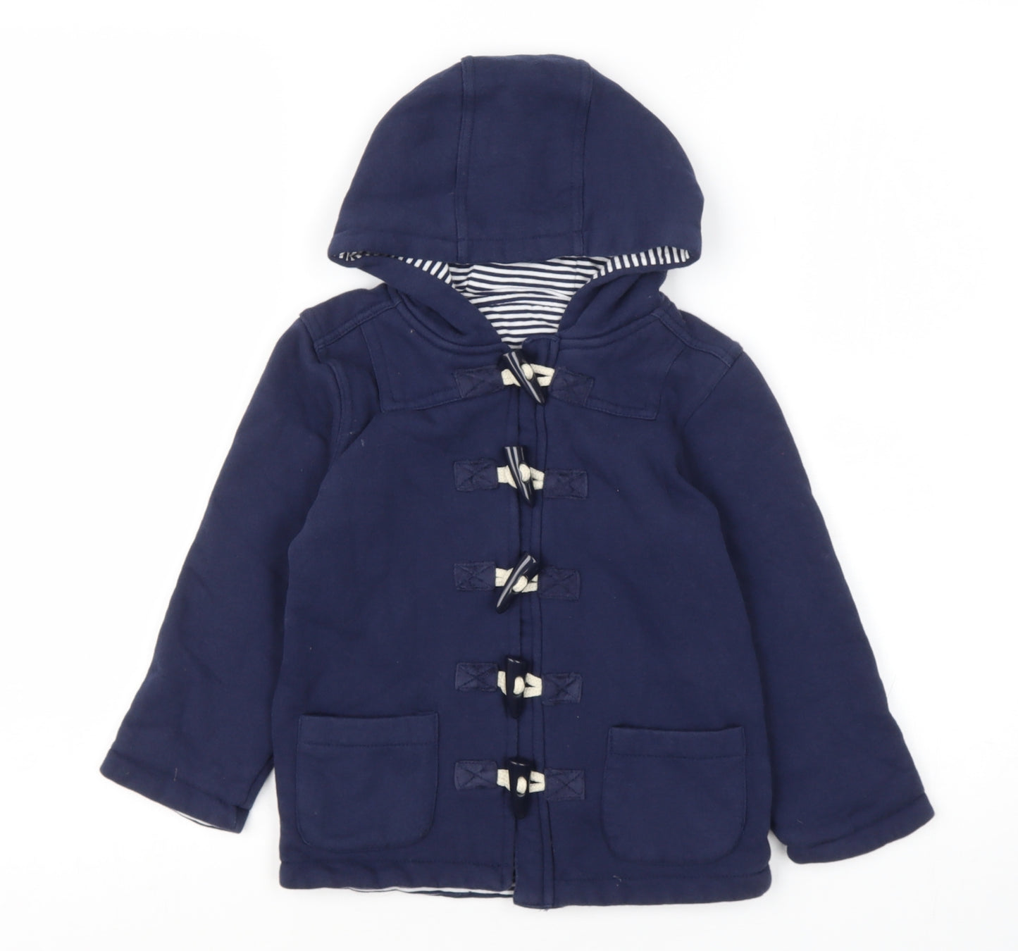 Preworn Boys Blue   Duffle Coat Coat Size 4-5 Years