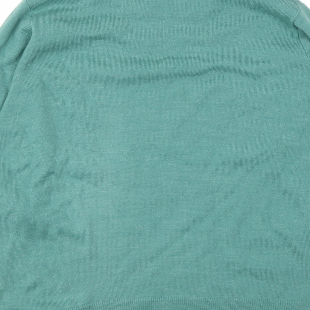 Honor Millburn Womens Green Round Neck  Acrylic Pullover Jumper Size 14