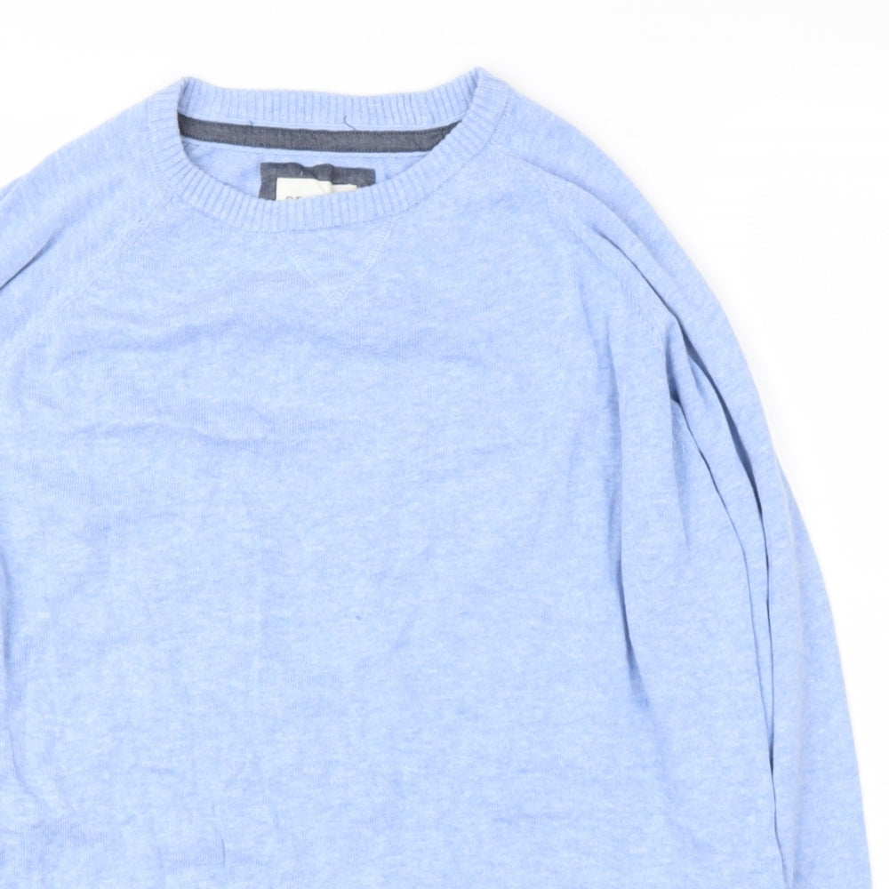 Primark Mens Blue Round Neck  Cotton Pullover Jumper Size XL