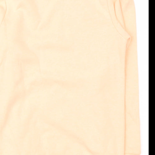 George Girls Orange  Cotton Pullover Sweatshirt Size 7-8 Years   - Surf