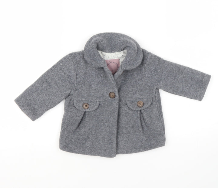 NEXT Baby Grey Basic Jacket Jacket Size 6-9 Months