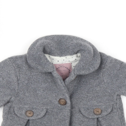 NEXT Baby Grey   Basic Jacket Jacket Size 6-9 Months