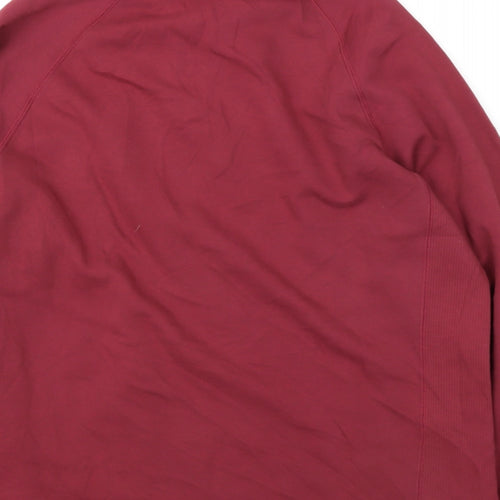 Marks and Spencer Mens Red  Cotton Pullover Sweatshirt Size M