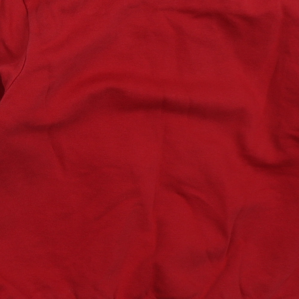 George Boys Red  Cotton Pullover Sweatshirt Size 7-8 Years  Pullover