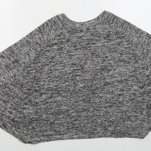 Pull & Bear Womens Grey Crew Neck  Viscose Pullover Jumper Size M