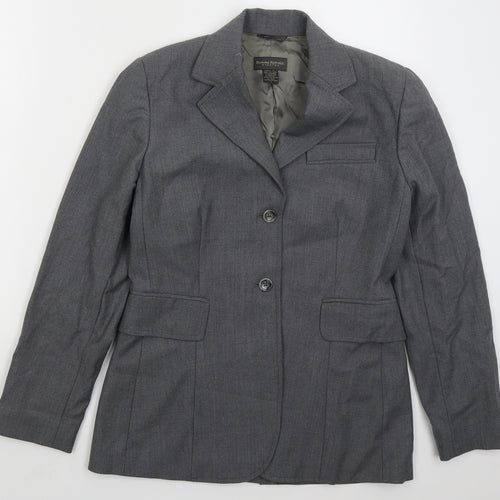 Banana Republic Womens Grey  Wool Jacket Suit Jacket Size 6