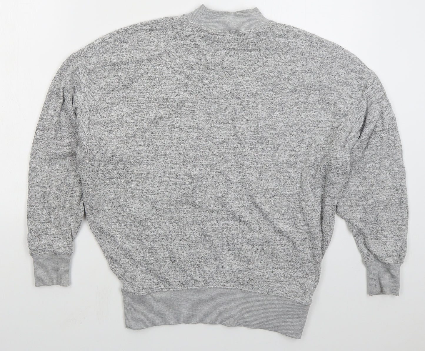 Topshop Womens Grey  Viscose Pullover Sweatshirt Size 4  Pullover