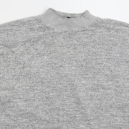 Topshop Womens Grey  Viscose Pullover Sweatshirt Size 4  Pullover