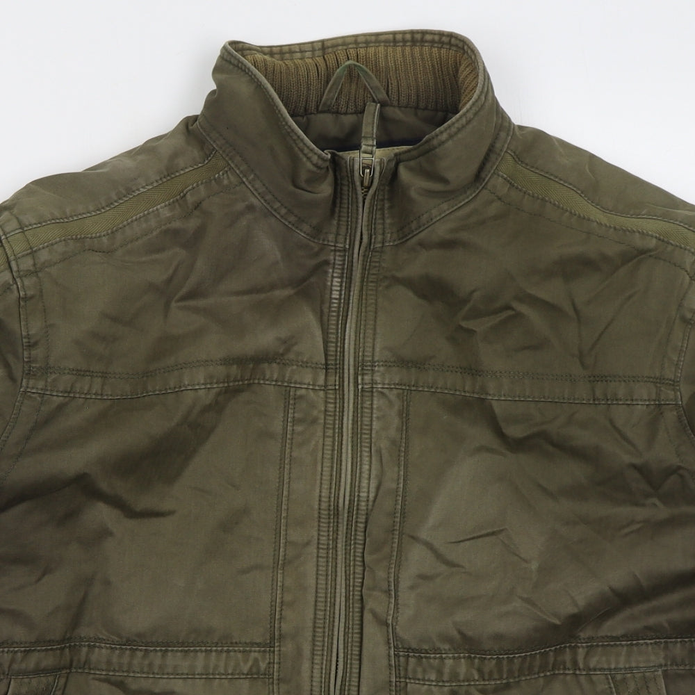 Marks and Spencer Mens Green   Jacket Coat Size XL  Zip