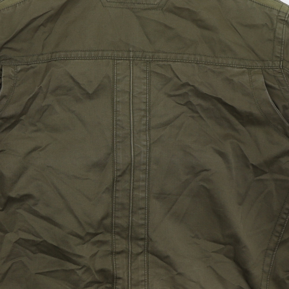 Marks and Spencer Mens Green   Jacket Coat Size XL  Zip