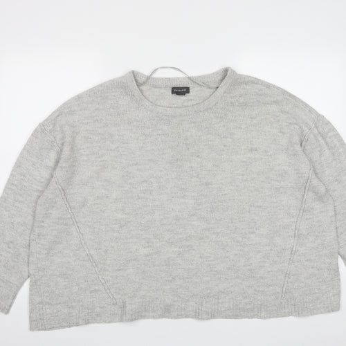 Primark Womens Grey Round Neck  Acrylic Pullover Jumper Size XL   - Size 18-20