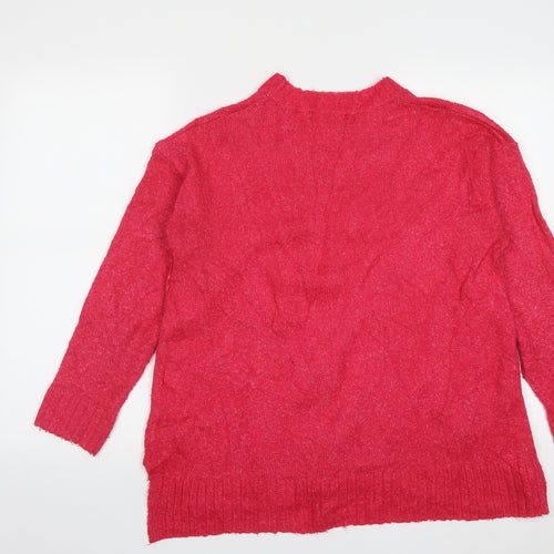 Marks and Spencer Mens Pink Round Neck  Acrylic Pullover Jumper Size M