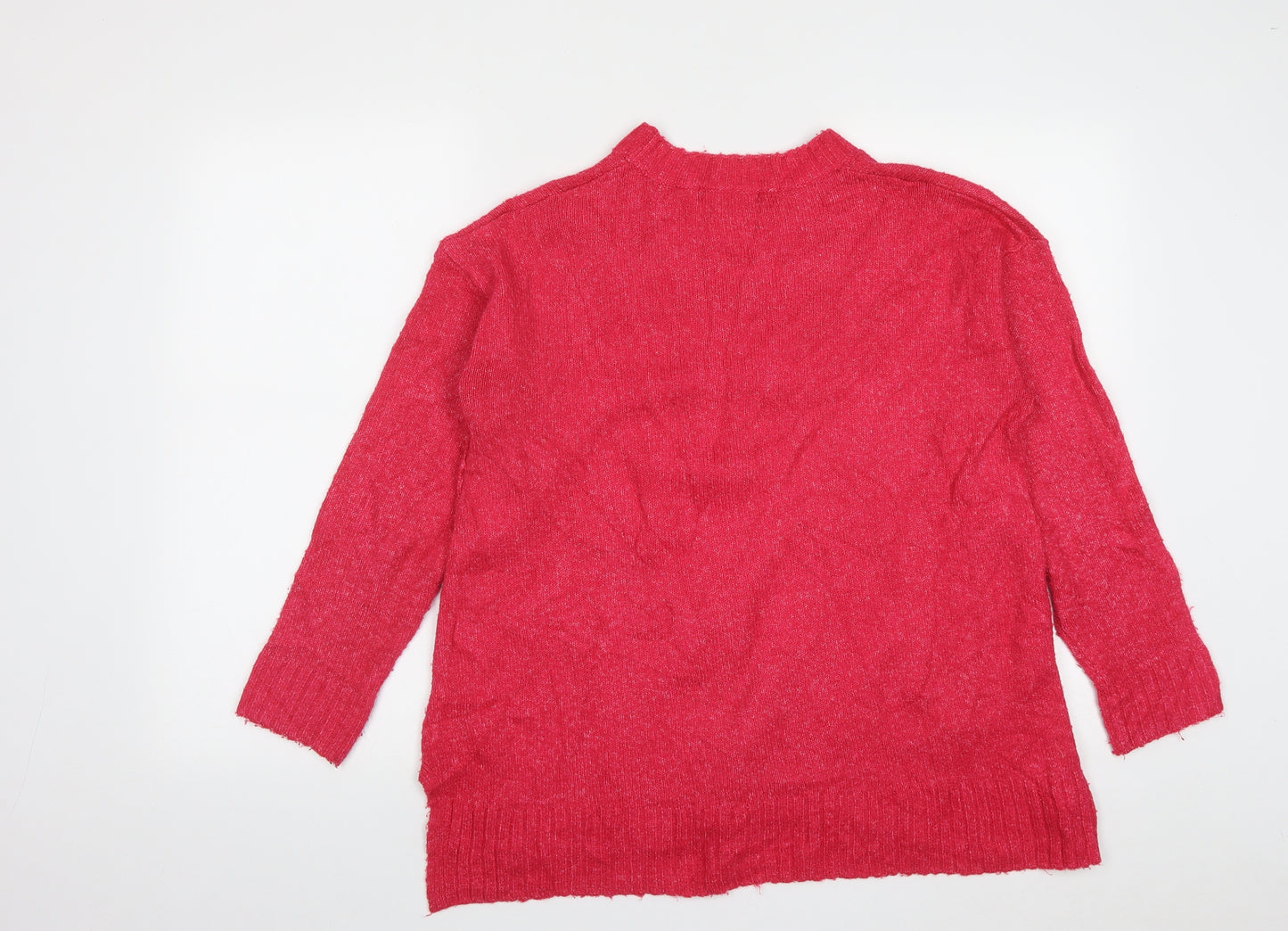 Marks and Spencer Mens Pink Round Neck  Acrylic Pullover Jumper Size M