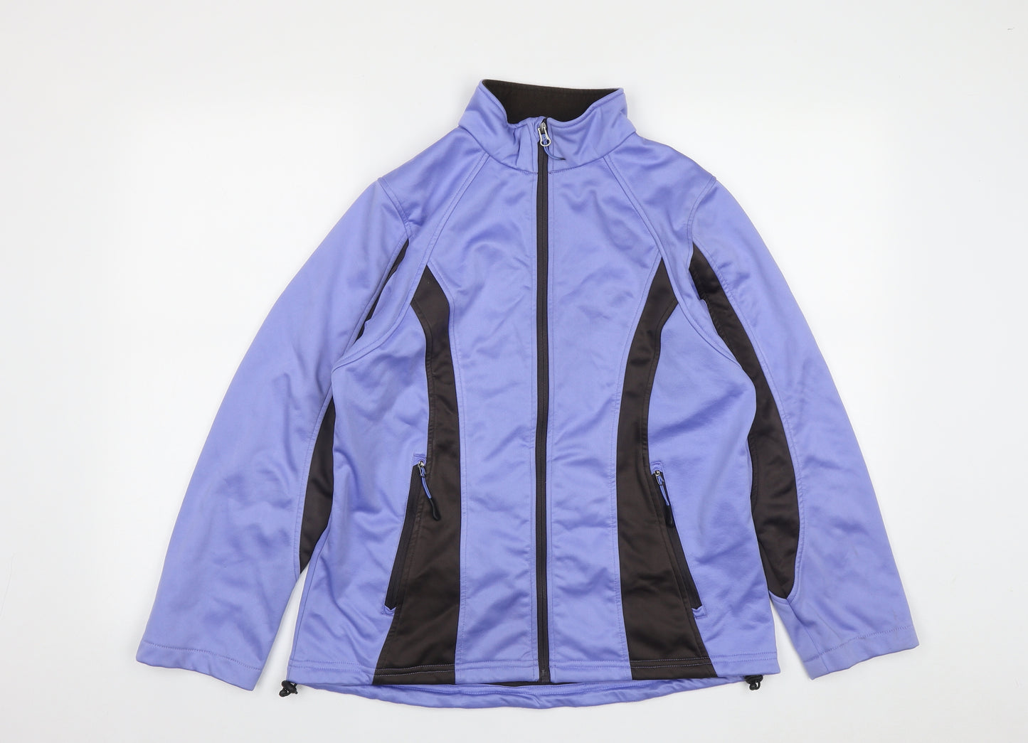 Crivit Outdoor Womens Purple   Jacket  Size M  Zip - Size 14/16