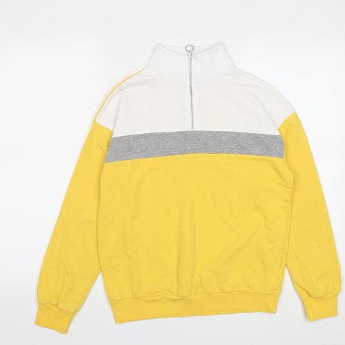 New Look Womens Multicoloured  Cotton Pullover Sweatshirt Size 6  Zip