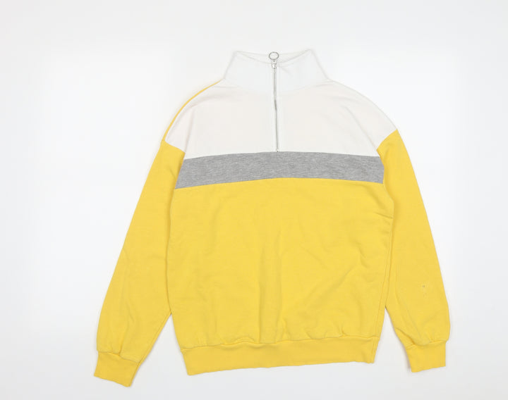 New Look Womens Multicoloured  Cotton Pullover Sweatshirt Size 6  Zip