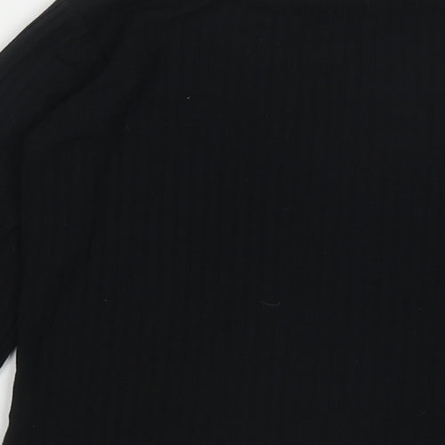 George Girls Black  Polyester Basic Casual Size 8-9 Years Round Neck
