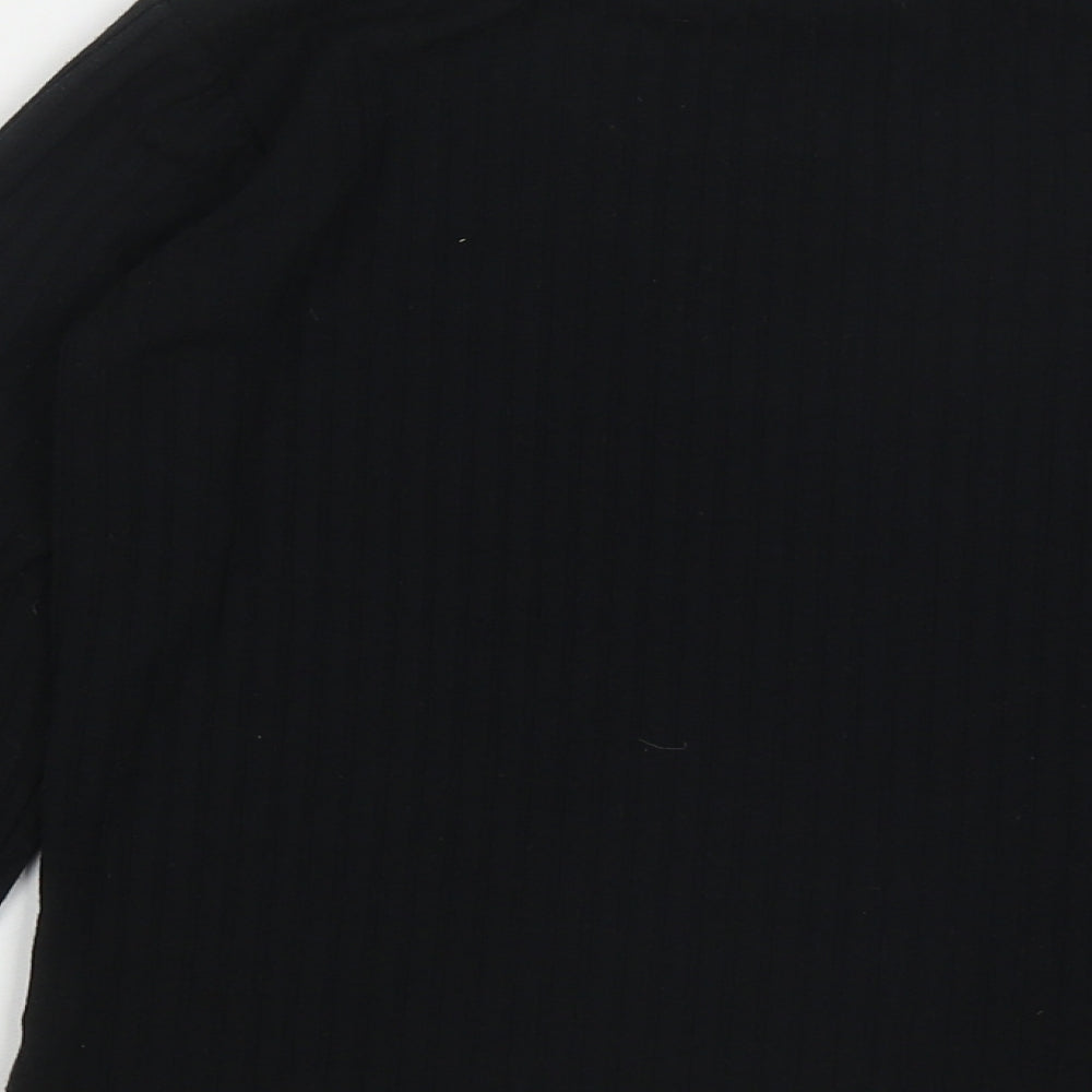 George Girls Black  Polyester Basic Casual Size 8-9 Years Round Neck