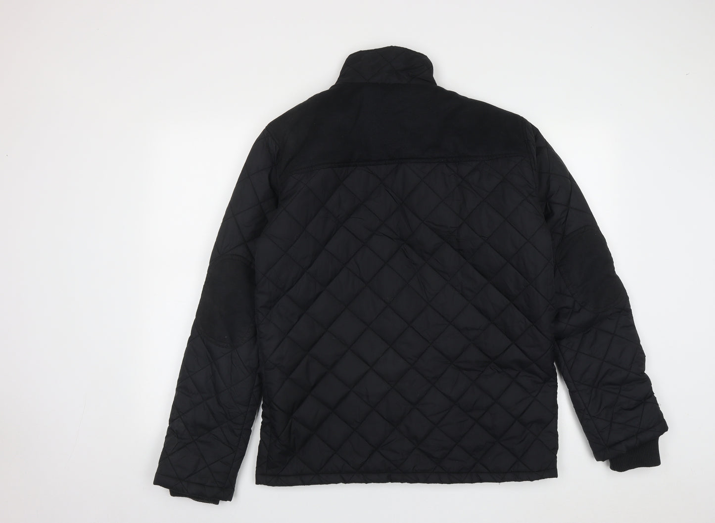 Cedar Wood State Mens Black   Quilted Coat Size M  Zip