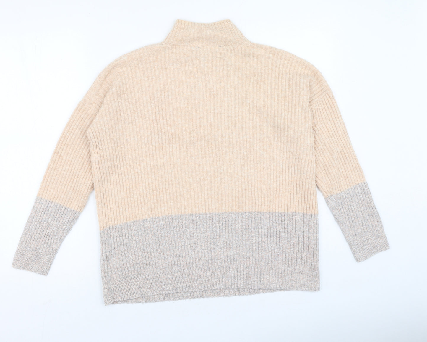 Marks and Spencer Womens Multicoloured Round Neck  Acrylic Pullover Jumper Size S